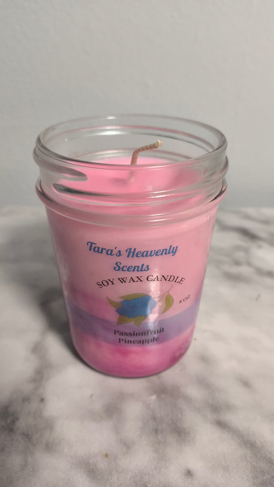 Passion fruit pineapple soy candle